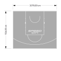 100M2/926X1078CM SZARE BOISKO DO KOSZYKÓWKI SPEEDSPORT HEXA POWER PRO