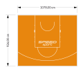 100M2/926X1078CM POMARAŃCZOWE BOISKO DO KOSZYKÓWKI SPEEDSPORT HEXA POWER PRO
