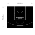103M2/926X1108CM CZARNE BOISKO DO KOSZYKÓWKI SPEEDSPORT HEXA POWER PRO