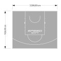 103M2/926X1108CM SZARE BOISKO DO KOSZYKÓWKI SPEEDSPORT HEXA POWER PRO