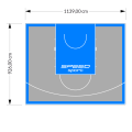 106M2/926X1139CM SZARO-BŁĘKITNE BOISKO DO KOSZYKÓWKI SPEEDSPORT HEXA POWER PRO