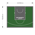106M2/926X1139CM ZIELONO-GRAFITOWE BOISKO DO KOSZYKÓWKI SPEEDSPORT HEXA POWER PRO