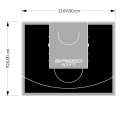 108M2/926X1169CM CZARNO-SZARE BOISKO DO KOSZYKÓWKI SPEEDSPORT HEXA POWER PRO