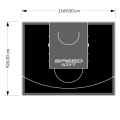 108M2/926X1169CM CZARNO-GRAFITOWE BOISKO DO KOSZYKÓWKI SPEEDSPORT HEXA POWER PRO