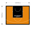 108M2/926X1169CM POMARAŃCZOWO-CZARNE BOISKO DO KOSZYKÓWKI SPEEDSPORT HEXA POWER PRO