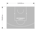 108M2/926X1169CM SZARE BOISKO DO KOSZYKÓWKI SPEEDSPORT HEXA POWER PRO