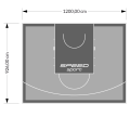 111M2/926X1200CM SZARO-GRAFITOWE BOISKO DO KOSZYKÓWKI SPEEDSPORT HEXA POWER PRO