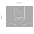 111M2/926X1200CM SZARE BOISKO DO KOSZYKÓWKI SPEEDSPORT HEXA POWER PRO