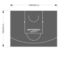 111M2/926X1200CM GRAFITOWE BOISKO DO KOSZYKÓWKI SPEEDSPORT HEXA POWER PRO
