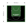 89M2/896X987CM CZARNO-ZIELONE BOISKO DO KOSZYKÓWKI SPEEDSPORT HEXA POWER PRO