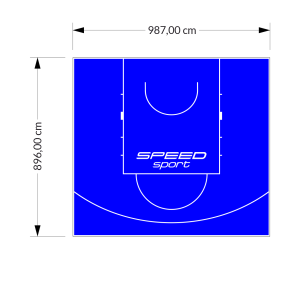 89M2/896X987CM NIEBIESKIE BOISKO DO KOSZYKÓWKI SPEEDSPORT HEXA POWER PRO