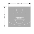 89M2/896X987CM SZARE BOISKO DO KOSZYKÓWKI SPEEDSPORT HEXA POWER PRO