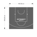 89M2/896X987CM GRAFITOWE BOISKO DO KOSZYKÓWKI SPEEDSPORT HEXA POWER PRO