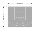 94M2/896X1048CM SZARE BOISKO DO KOSZYKÓWKI SPEEDSPORT HEXA POWER PRO