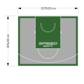 97M2/896X1078CM SZARO-ZIELONE BOISKO DO KOSZYKÓWKI SPEEDSPORT HEXA POWER PRO
