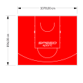 97M2/896X1078CM CZERWONE BOISKO DO KOSZYKÓWKI SPEEDSPORT HEXA POWER PRO