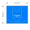 97M2/896X1078CM BŁĘKITNE BOISKO DO KOSZYKÓWKI SPEEDSPORT HEXA POWER PRO