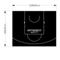 99M2/896X1108CM CZARNE BOISKO DO KOSZYKÓWKI SPEEDSPORT HEXA POWER PRO