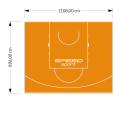 99M2/896X1108CM POMARAŃCZOWE BOISKO DO KOSZYKÓWKI SPEEDSPORT HEXA POWER PRO