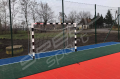 BRAMKA DO PIŁKI RĘCZNEJ 3X2M STALOWA STACJONARNA /TULEJE