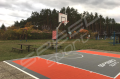 86M2/896X956CM CZERWONO-GRAFITOWE BOISKO DO KOSZYKÓWKI SPEEDSPORT HEXA POWER PRO