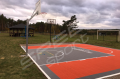 86M2/926X926CM CZERWONO-GRAFITOWE BOISKO DO KOSZYKÓWKI SPEEDSPORT HEXA POWER PRO