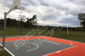 89M2/926X956CM CZERWONO-GRAFITOWE BOISKO DO KOSZYKÓWKI SPEEDSPORT HEXA POWER PRO