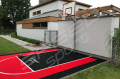 26M2/409X622CM CZERWONO-CZARNE BOISKO DO KOSZYKÓWKI SPEEDSPORT HEXA POWER PRO