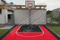 25M2/440X561CM CZERWONO-CZARNE BOISKO DO KOSZYKÓWKI SPEEDSPORT HEXA POWER PRO