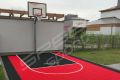 25M2/440X561CM CZERWONO-CZARNE BOISKO DO KOSZYKÓWKI SPEEDSPORT HEXA POWER PRO