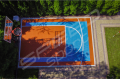 21M2/409X500CM BŁĘKITNO-POMARAŃCZOWE BOISKO DO KOSZYKÓWKI SPEEDSPORT HEXA POWER PRO