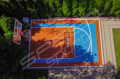 25M2/440X561CM BŁĘKITNO-POMARAŃCZOWE BOISKO DO KOSZYKÓWKI SPEEDSPORT HEXA POWER PRO