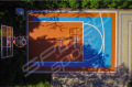 32M2/531X592CM BŁĘKITNO-POMARAŃCZOWE BOISKO DO KOSZYKÓWKI SPEEDSPORT HEXA POWER PRO