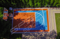 29M2/470X622CM BŁĘKITNO-POMARAŃCZOWE BOISKO DO KOSZYKÓWKI SPEEDSPORT HEXA POWER PRO