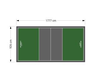 165M2/1777X926CM ZIELONO-GRAFITOWE BOISKO DO SIATKÓWKI SPEEDSPORT HEXA POWER PRO