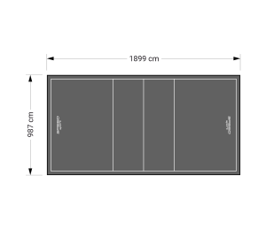 187M2/1899X987CM GRAFITOWE BOISKO DO SIATKÓWKI SPEEDSPORT HEXA POWER PRO