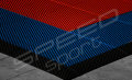 62M2/744X835CM CZERWONO-NIEBIESKIE BOISKO DO KOSZYKÓWKI SPEEDSPORT HEXA POWER PRO