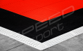 28M2/409X683CM CZERWONO-CZARNE BOISKO DO KOSZYKÓWKI SPEEDSPORT HEXA POWER PRO