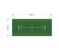 250M2/2385X1048CM ZIELONY KORT DO TENISA ZIEMNEGO SPEEDSPORT HEXA POWER PRO