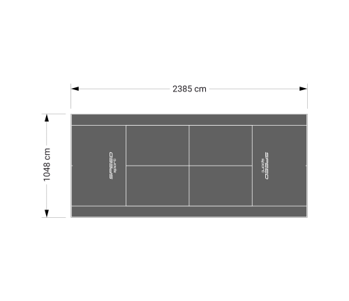 250M2/2385X1048CM GRAFITOWY KORT DO TENISA ZIEMNEGO SPEEDSPORT HEXA POWER PRO