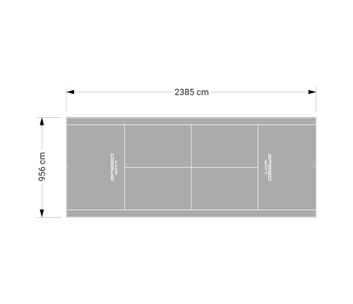228M2/2385X956CM SZARY KORT DO TENISA ZIEMNEGO SPEEDSPORT HEXA POWER PRO