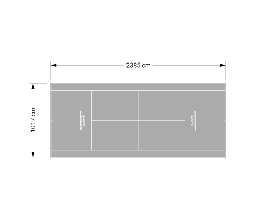 243M2/2385X1017CM SZARY KORT DO TENISA ZIEMNEGO SPEEDSPORT HEXA POWER PRO