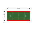 243M2/2385X1017CM ZIELONO-CZERWONY KORT DO TENISA ZIEMNEGO SPEEDSPORT HEXA POWER PRO