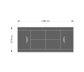 257M2/2385X1078CM GRAFITOWY KORT DO TENISA ZIEMNEGO SPEEDSPORT HEXA POWER PRO