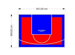 23M2/409X561CM CZERWONO-NIEBIESKIE BOISKO DO KOSZYKÓWKI SPEEDSPORT HEXA POWER PRO