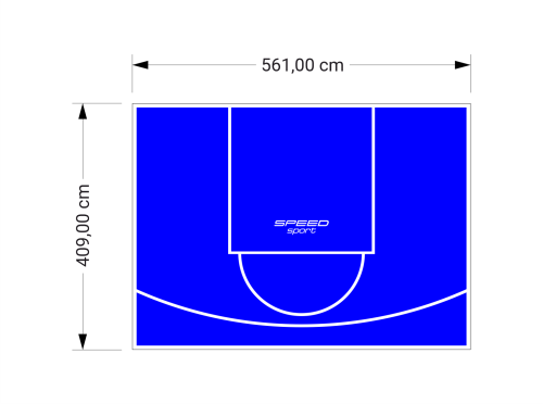 23M2/409X561CM NIEBIESKIE BOISKO DO KOSZYKÓWKI SPEEDSPORT HEXA POWER PRO