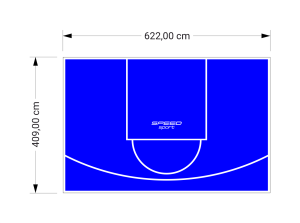26M2/409X622CM NIEBIESKIE BOISKO DO KOSZYKÓWKI SPEEDSPORT HEXA POWER PRO