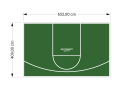 27M2/409X652CM ZIELONE BOISKO DO KOSZYKÓWKI SPEEDSPORT HEXA POWER PRO