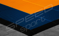 41M2/622X652CM POMARAŃCZOWO-NIEBIESKIE BOISKO DO KOSZYKÓWKI SPEEDSPORT HEXA POWER PRO