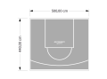 22M2/440X500CM SZARE BOISKO DO KOSZYKÓWKI SPEEDSPORT HEXA POWER PRO